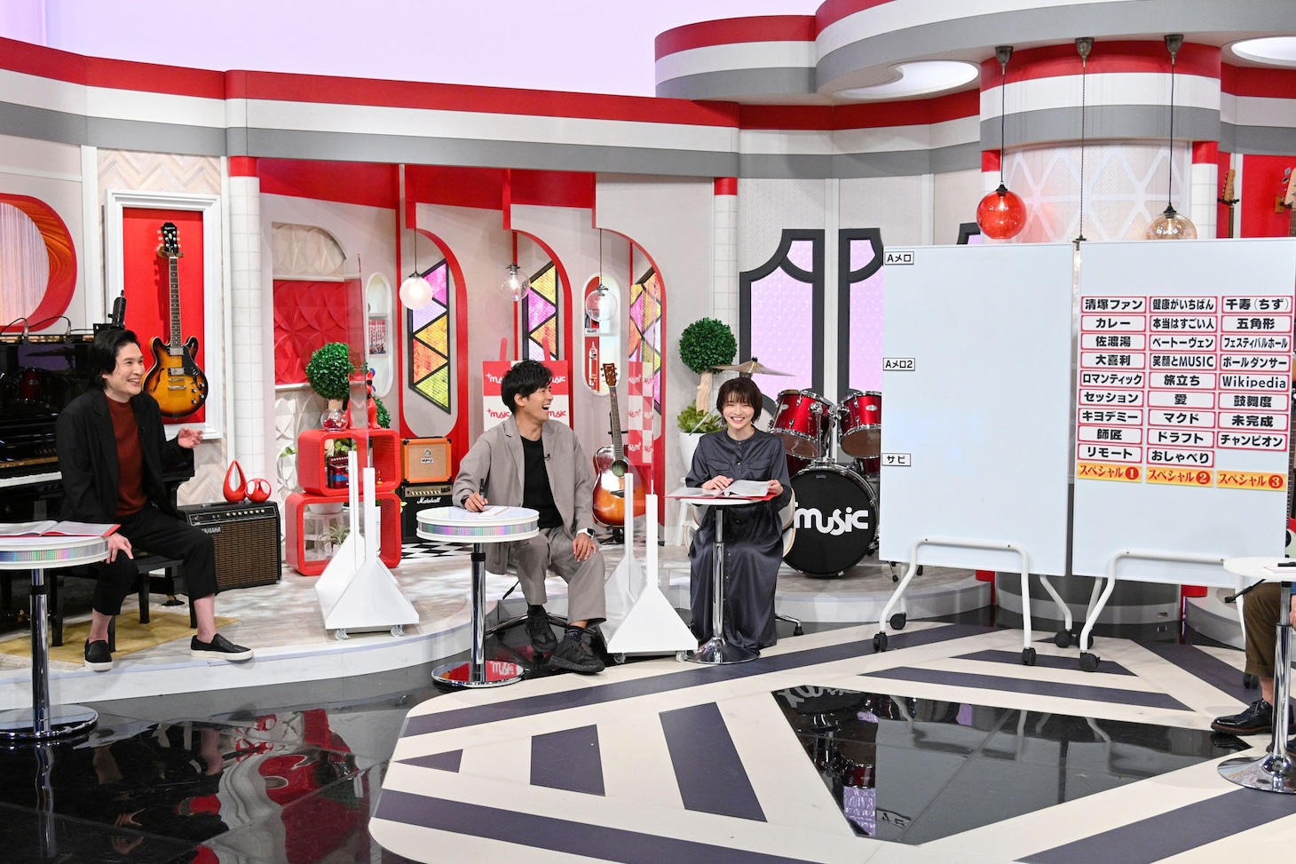 歌詞作りの様子。