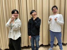 トンツカタン。左からお抹茶、森本、櫻田。