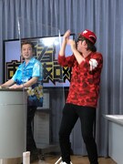 「勇者ああああ」地上波放送最後の「あーいとぅいまてーん」を披露するですよ。（右）。