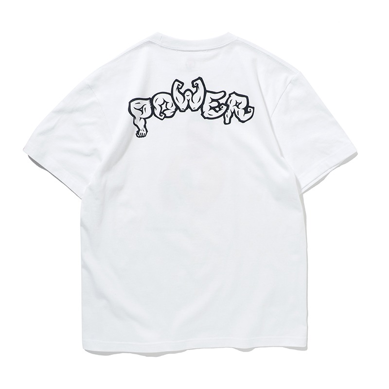 「［PDSxなかやまきんに君］パワーTEE（白）」背面