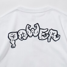 「［PDSxなかやまきんに君］パワーTEE（白）」背面