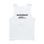 「［PDSxなかやまきんに君］マッスルタンク（白）」背面