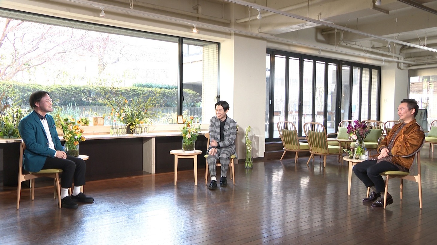 「ボクらの時代」に出演する（左から）アインシュタイン稲田、ハライチ岩井、かまいたち山内。(c)フジテレビ