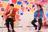 アンジャッシュ児嶋と千鳥・大悟。(c)フジテレビ