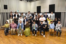 上段左からXXCLUB、ヒコロヒー、モシモシ、Gパンパンダ。中段左からパンプキンポテトフライ、しちふく、ママタルト、ランジャタイ。下段左から笹木香利、松村邦洋、バイきんぐ西村、小宮有紗、ラバーガール、金子司氏、松田健次氏。