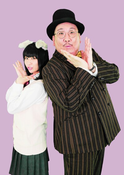 さっぴ＆ぴっぴ。左から奥森皐月、街裏ぴんく。