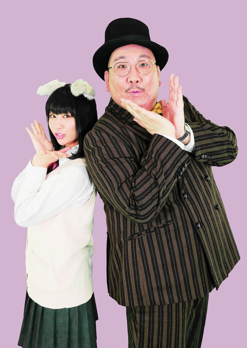 さっぴ&ぴっぴ。左から奥森皐月、街裏ぴんく。