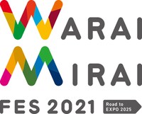 「Warai Mirai Fes 2021 Road to EXPO 2025」ロゴ