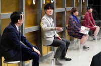 左からアンガールズ田中、土田晃之、ハリセンボン。