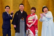 左からすっちー、清水啓之、森田まりこ、酒井藍。