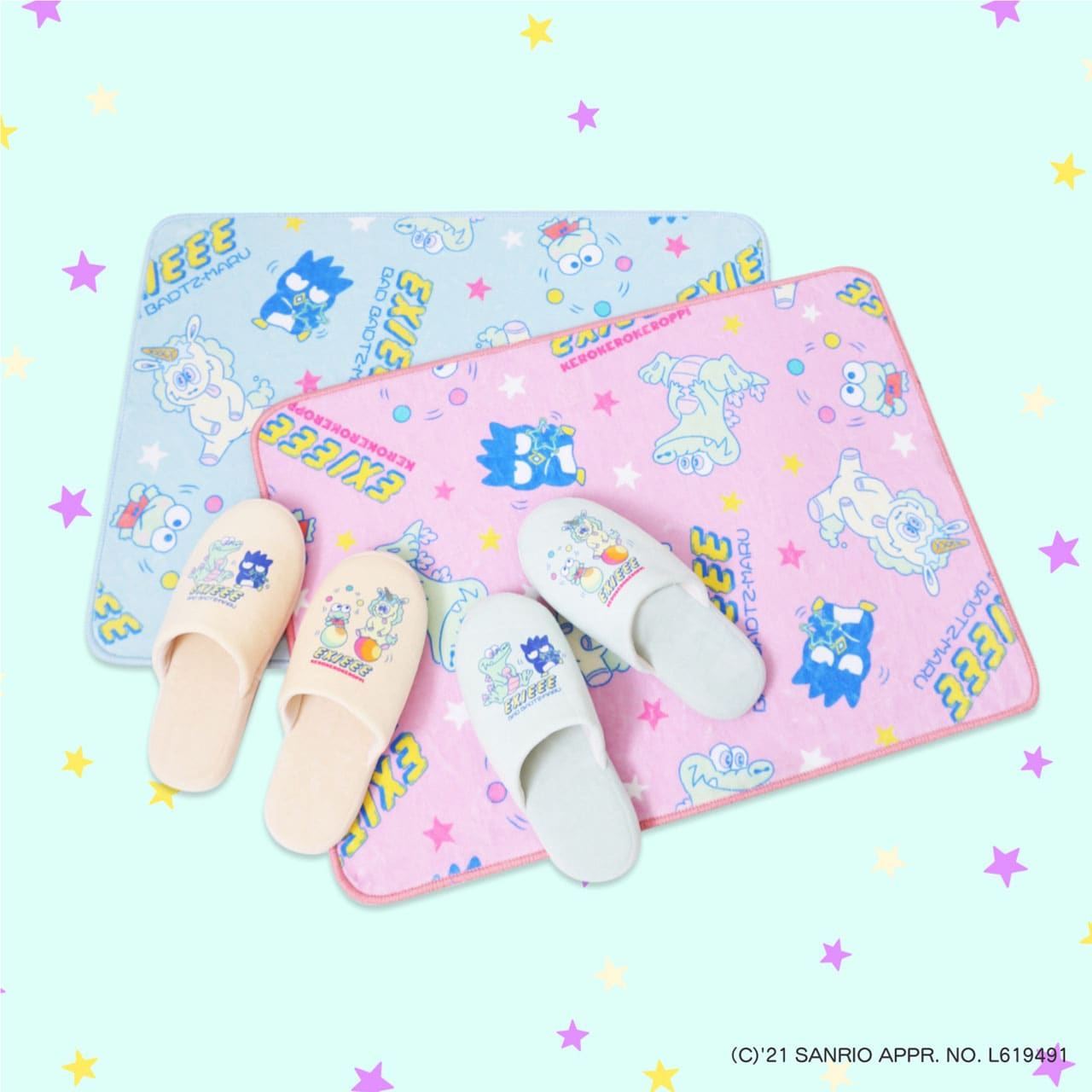 EXITがバッドばつ丸＆けろけろけろっぴとコラボ、EXIEEE新アイテム発売