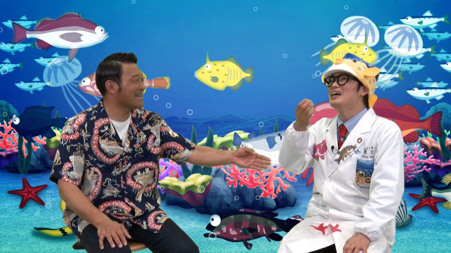 山口智充とさかなクン。(c)BS朝日