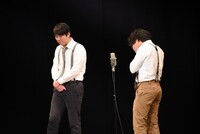 ハプニング後、息を整えるオズワルド。