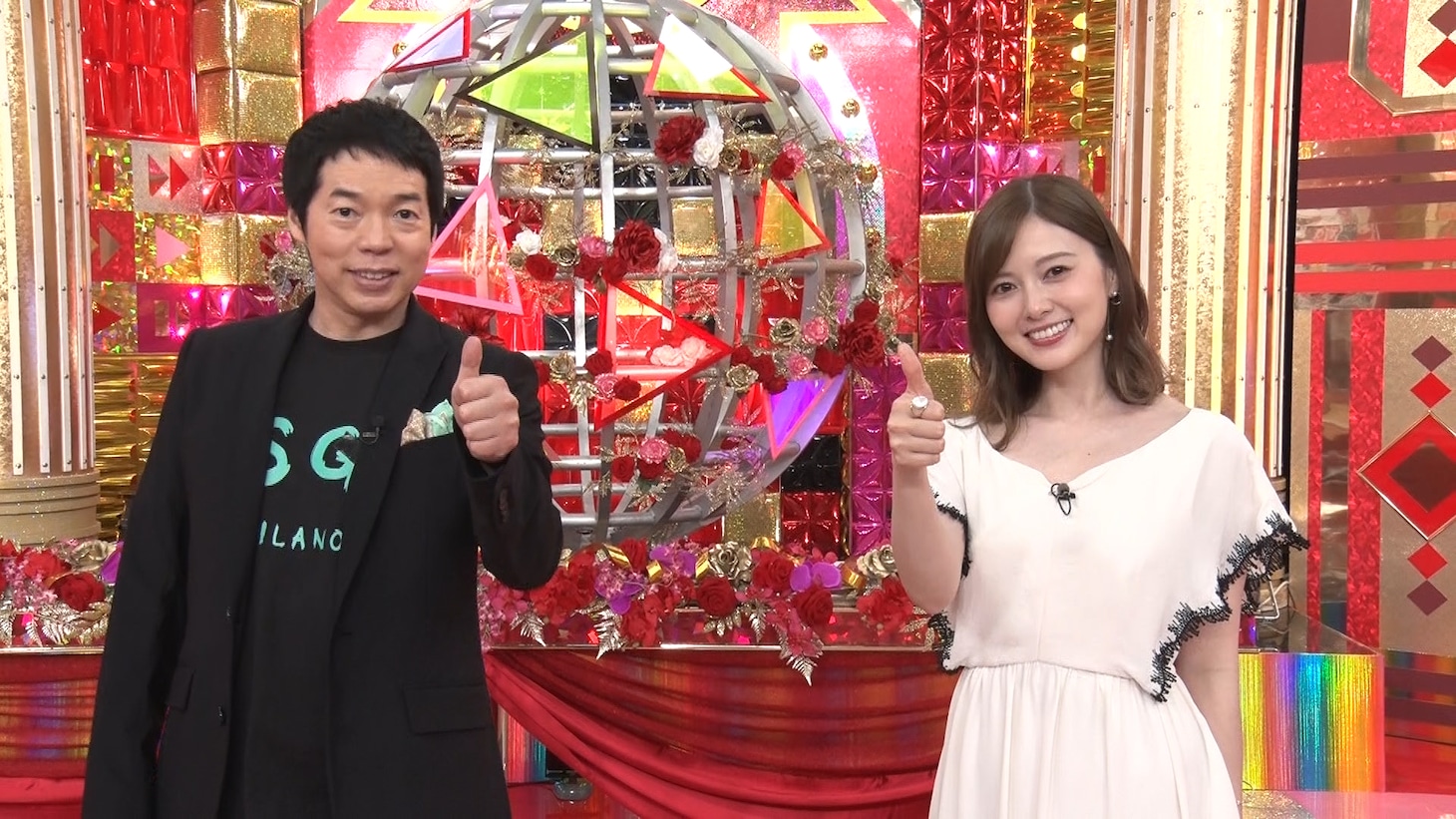 今田耕司と白石麻衣。(c)テレビ朝日