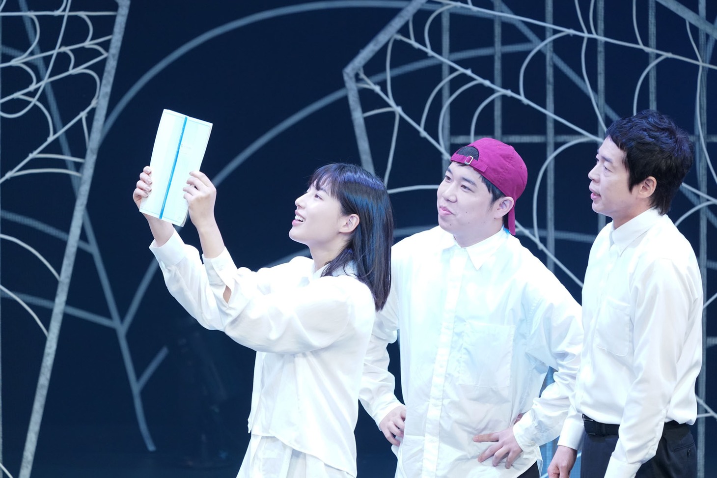 「てれびのおばけ」ゲネプロ公演の様子。