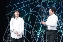 左から石井杏奈、今田耕司。