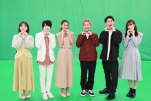 「それ見たいですマッチ」にスタジオ出演する（左から）弘中綾香アナ、西畑大吾、池田美優、ニューヨーク、佐々木久美。(c)テレビ朝日