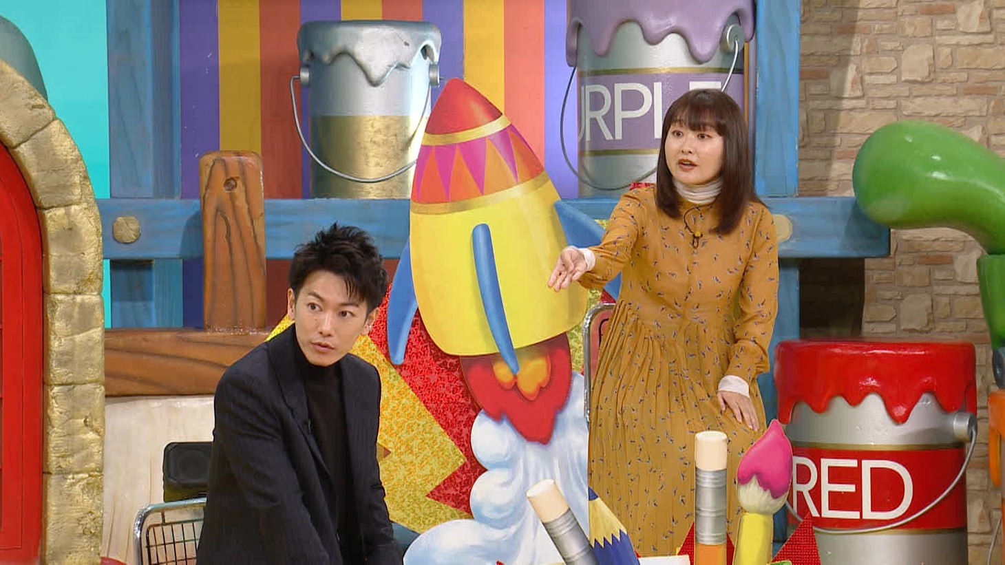 左から中居正広、笑福亭鶴瓶。(c)日本テレビ
