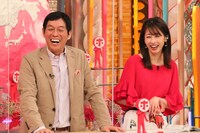 明石家さんまと加藤綾子。(c)フジテレビ