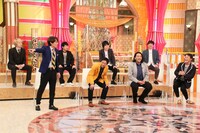 「ホンマでっか!?TV」SPに出演する（左から）三四郎、さらば青春の光、見取り図、アインシュタイン。(c)フジテレビ