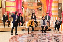 「ホンマでっか!?TV」SPに出演する（左から）三四郎、さらば青春の光、見取り図、アインシュタイン。(c)フジテレビ