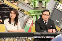 小澤陽子アナとアリタ哲平。(c)フジテレビ