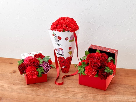 野性爆弾くっきー！と日比谷花壇のイラストコラボレーション商品。