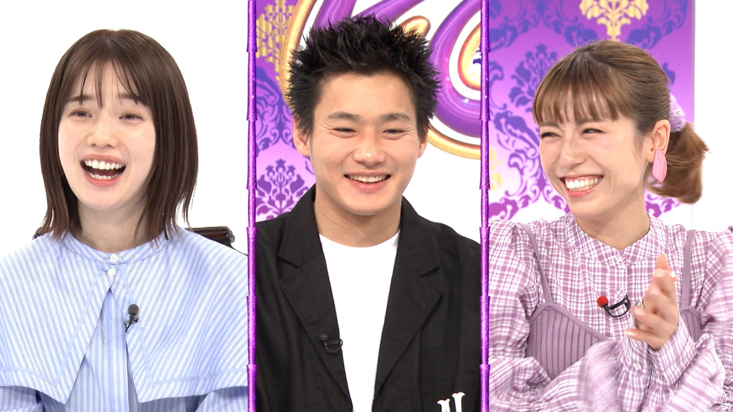 （左から）弘中綾香アナ、野村周平、若槻千夏。(c)テレビ朝日