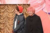 EXILEとの私服コーデ対決に臨むEXIT兼近（右）と相方りんたろー。（左）。(c)TBS