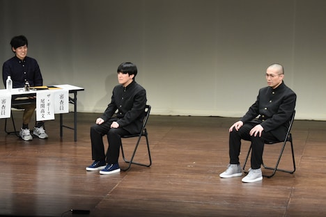 ザ・ギースらしい「音が出ない板付き」を心がけたというラブレターズ。