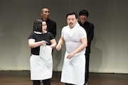 “第2のザ・ギース”となった本田兄妹にはラバーガールから菓子折りが贈られた。
