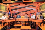 （左から）アンタッチャブル山崎、サンドウィッチマン、シソンヌ、アンタッチャブル柴田。(c)テレビ朝日