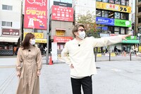 左から水ト麻美アナウンサー、ロンドンブーツ1号2号・田村淳。(c)日本テレビ