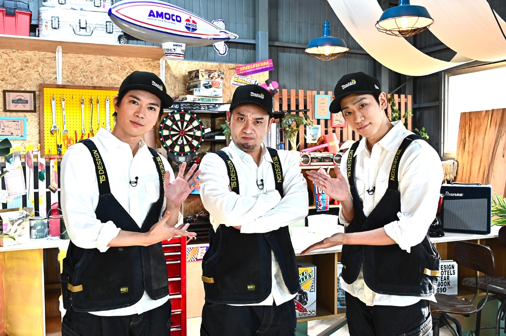 「NEWSの全力!!メイキング」に出演する（左から）加藤シゲアキ、千鳥・大悟、小山慶一郎。(c)TBS