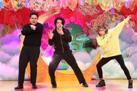 マヂカルラブリーと須田亜香里（右）。(c)フジテレビ