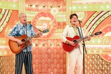 お見送り芸人しんいちとAMEMIYA。(c)TBS