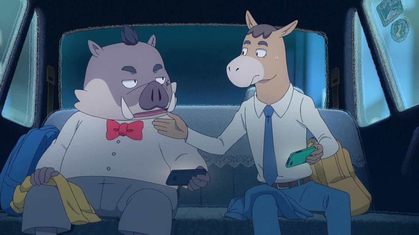 アニメ「オッドタクシー」より。ホモサピエンス登場シーン。