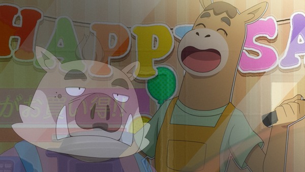 アニメ「オッドタクシー」より。ホモサピエンス登場シーン。