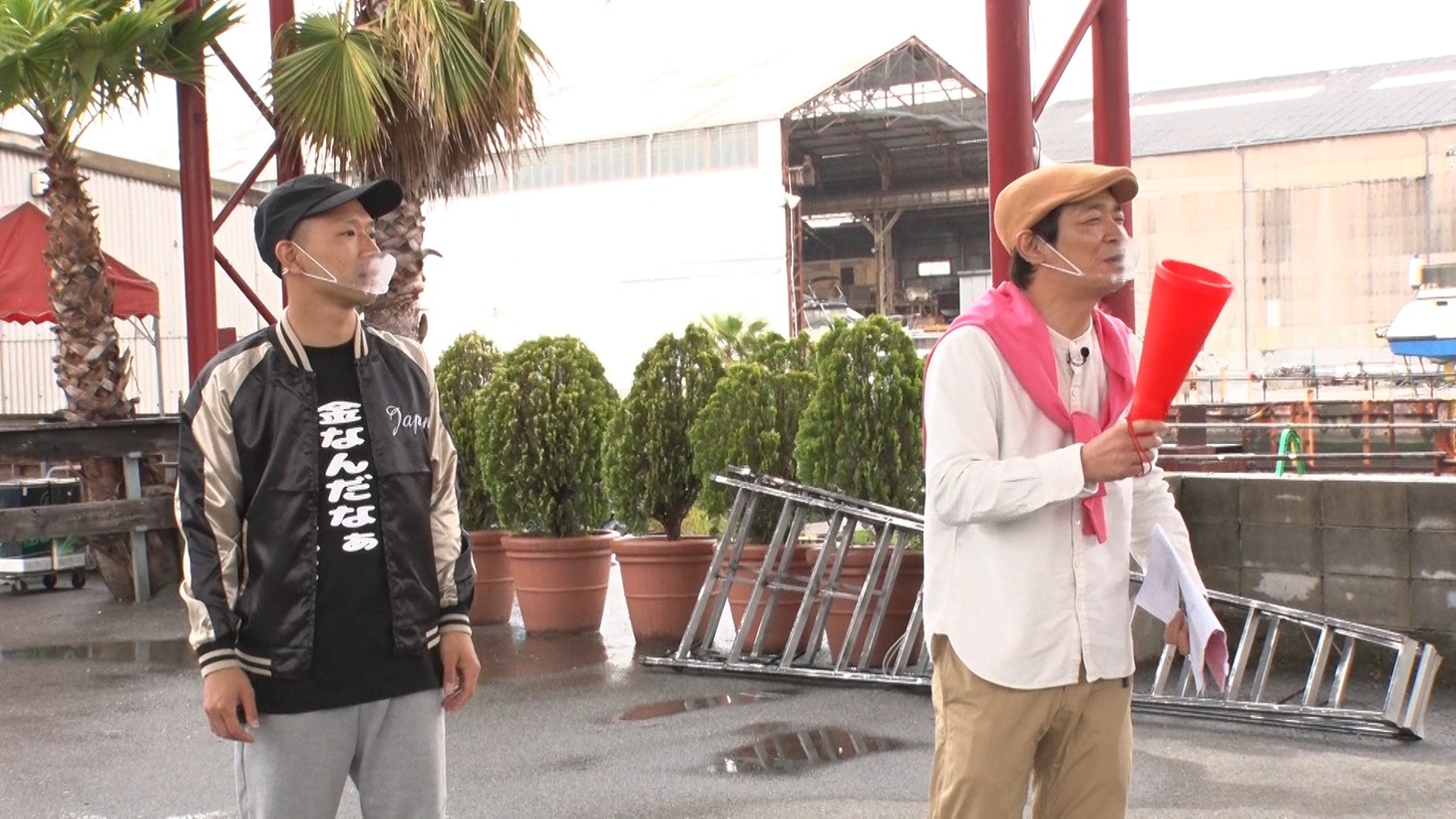 「銀シャリ＆ジャルジャルで映画とってもろてん 全鰻監督 鰻を止めるな！」のワンシーン。(c)ABCテレビ