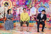（左から）小島瑠璃子、おぎやはぎ矢作、蛍原徹。(c)テレビ朝日