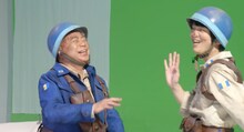 CM撮影中の出川哲朗とパーパー・ほしのディスコ。