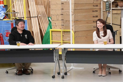 左から、ゲストのTBSドラマプロデューサー植田博樹氏、堀井美香アナウンサー。