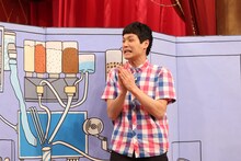 ユニット「もう中＆ピース」の1人として「ネタパレ」に出演する、もう中学生。(c)フジテレビ