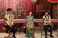 （左から）南原清隆、永野芽郁、陣内智則。(c)フジテレビ