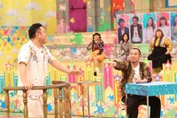 （手前左から）アンタッチャブル山崎、千鳥・大悟。