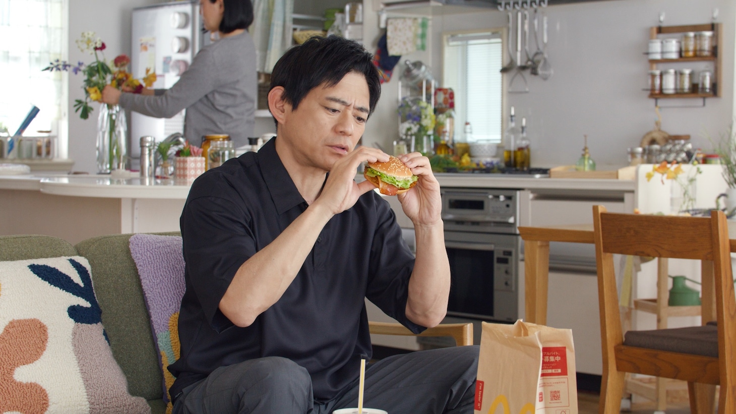 新CM「てりやきすぎて、すみません！」編より。