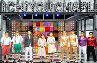 ショートネタ対決を繰り広げる（左から）お団子まんじゅう、あっぱれ婦人会、アモーン、ヴィレッジ。