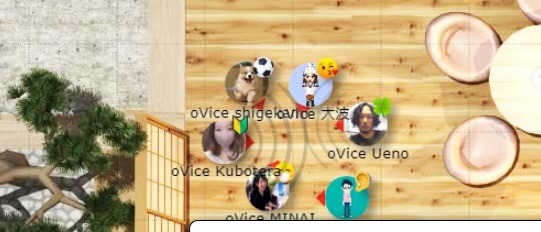 バーチャル空間・oViceのイメージ。