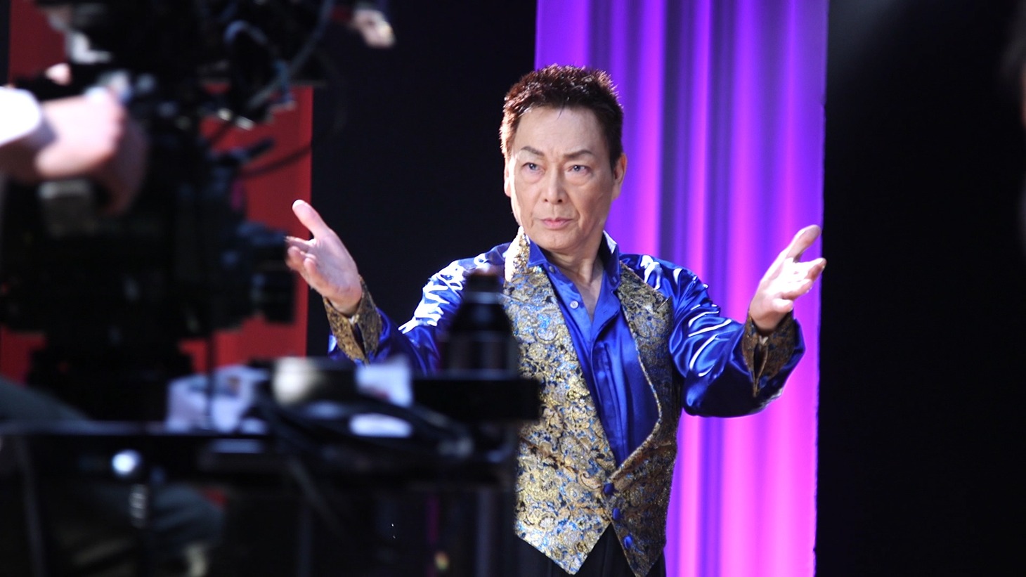 CM「フラメンコ」編の撮影中の様子。