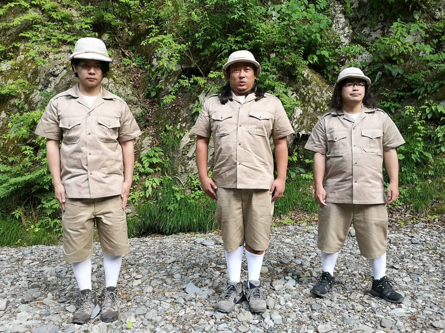 「ウッチャン式」に「ハプニングブラザーズ」として出演する（左から）マヂカルラブリー・野田クリスタル、ロバート秋山、ロッチ中岡。(c)TBS